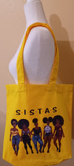 Canvas"Sistas” Tote bag